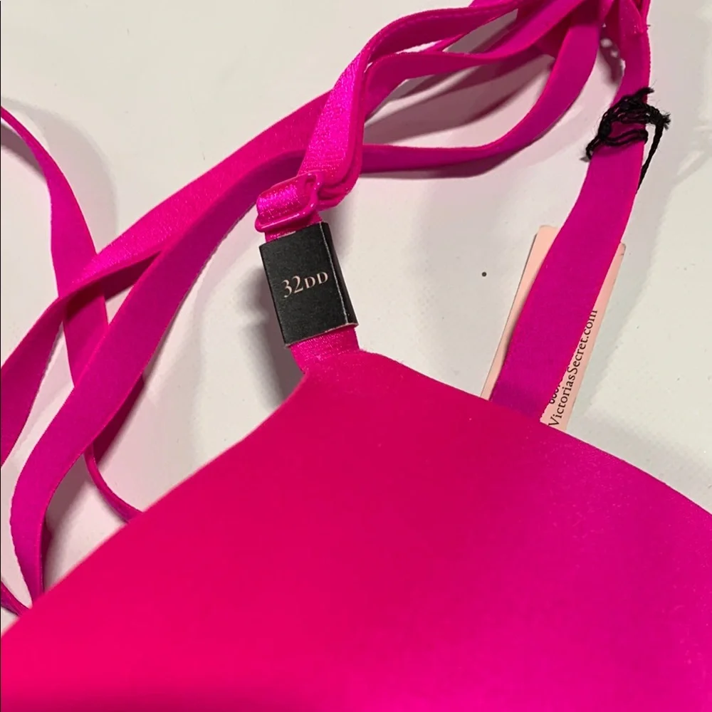 Victoria’s Secret - 32DD Vibrant Pink Women's Push-up Bra 7136‎